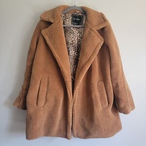 Jessica Simpson Faux Fur Tan Coat